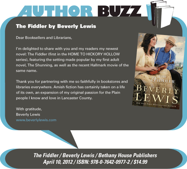 AuthorBuzz for the week of 2.6.12: The Fiddler by Beverly Lewis