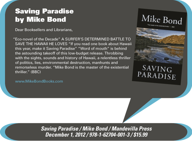 AuthorBuzz: Saving Paradise by Mike Bond