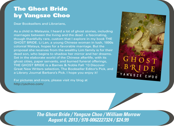 AuthorBuzz: The Ghost Bride by Yangsze Choo