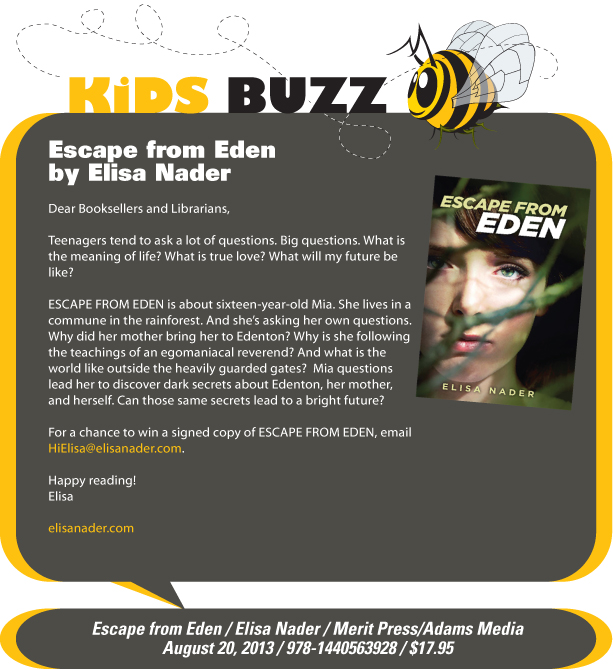 KidsBuzz: Escape from Eden by Elisa Nader