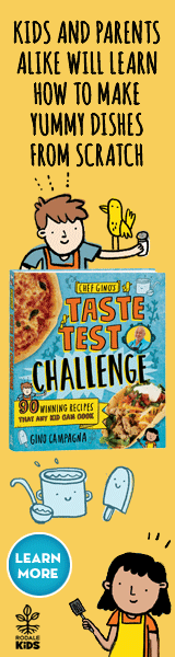 Rodale Kids: Chef Gino's Taste Test Challenge: 90 Winning Recipes That Any Kid Can Cook by Gino Campagna, illustrated by Mike Lowery 