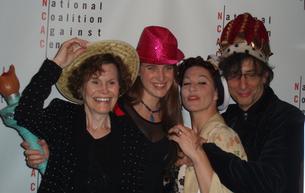 Judy Blume, Trumbull High School's Larissa Mark, Amanda Palmer, Neil Gaiman.