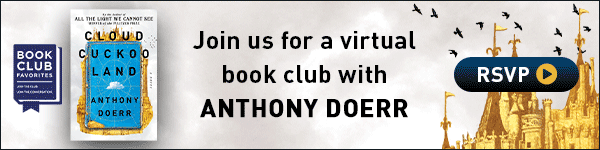 Scribner Book Company: Join us for a virtual book club with Anthony Doerr, November 2nd at 12 PM ET