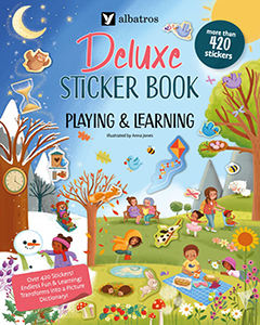 Albatros Media: Deluxe Sticker Book: Playing and Leaning by Joli Hannah, illustrated by Anna Jones