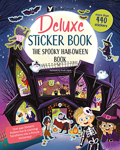 Albatros Media: Deluxe Sticker Book: The Spooky Halloween Book by jana Sedlackova, illustrated by Anuki Lopez
