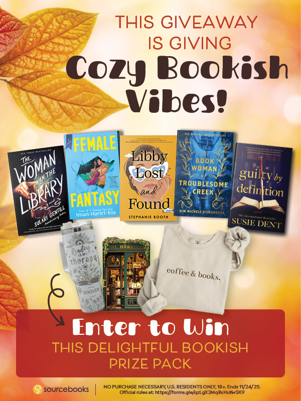 Sourcebooks: Win Big, Read Cozy! Enter to Win A Bookish Fall Bundle