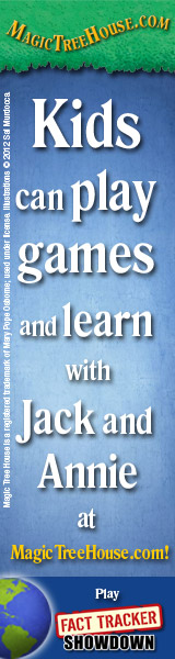 Kids can play games and learn with Jack and Annie at MagicTreeHouse.com