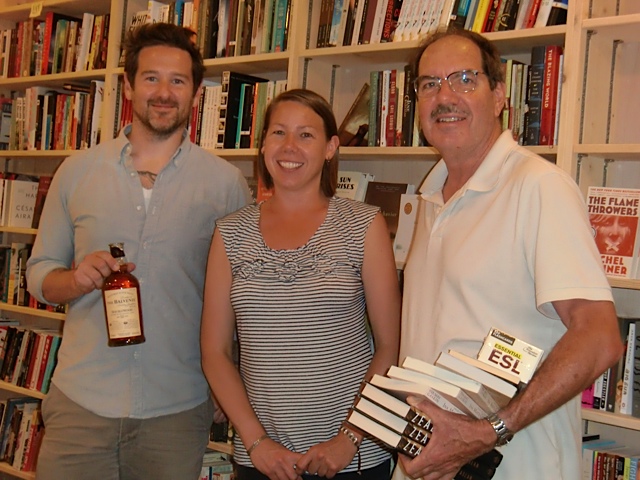 Stephen Sparks, Anna-Lisa Sandstrom and Jim Hanky at Green Apple Books on the Park