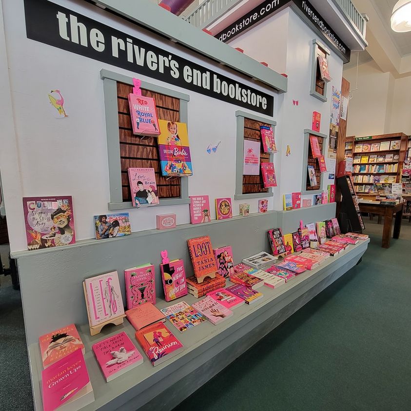 Sales Floor Display the river's end bookstore Shelf Awareness