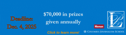 Columbia School of Journalism: The 2026 Lukas Prize Project is open for entry!
