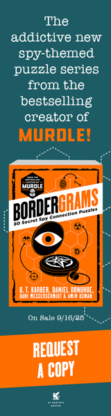 St. Martin's Griffin: Bordergrams: 80 Secret Spy Connection Puzzle by G.T. Karber, Daniel Donohue, Dani Messerschmidt, and Amin Osman