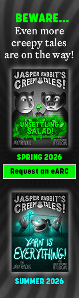 Simon & Schuster Books for Young Readers:  Unsettling Salad! (Jasper Rabbit's Creepy Tales!) by Aaron Reynolds, illustrated by Peter Brown
