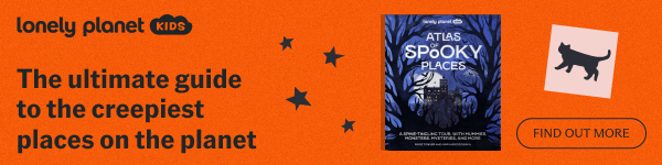 Lonely Planet Kids: Atlas of Spooky Places by Paige Towler, illustrated by Maria Brzozowska