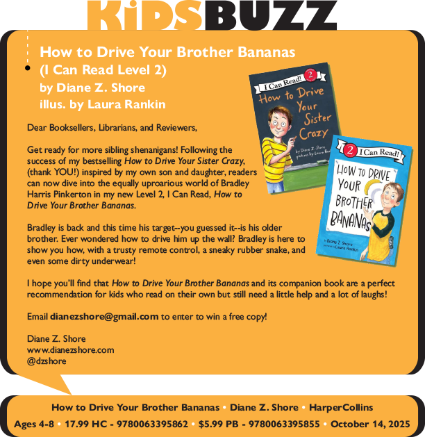 KidsBuzz: HarperCollins: How to Drive Your Brother Bananas (I Can Read Level 2) by Diane Z. Shore, illus. by Laura Rankin